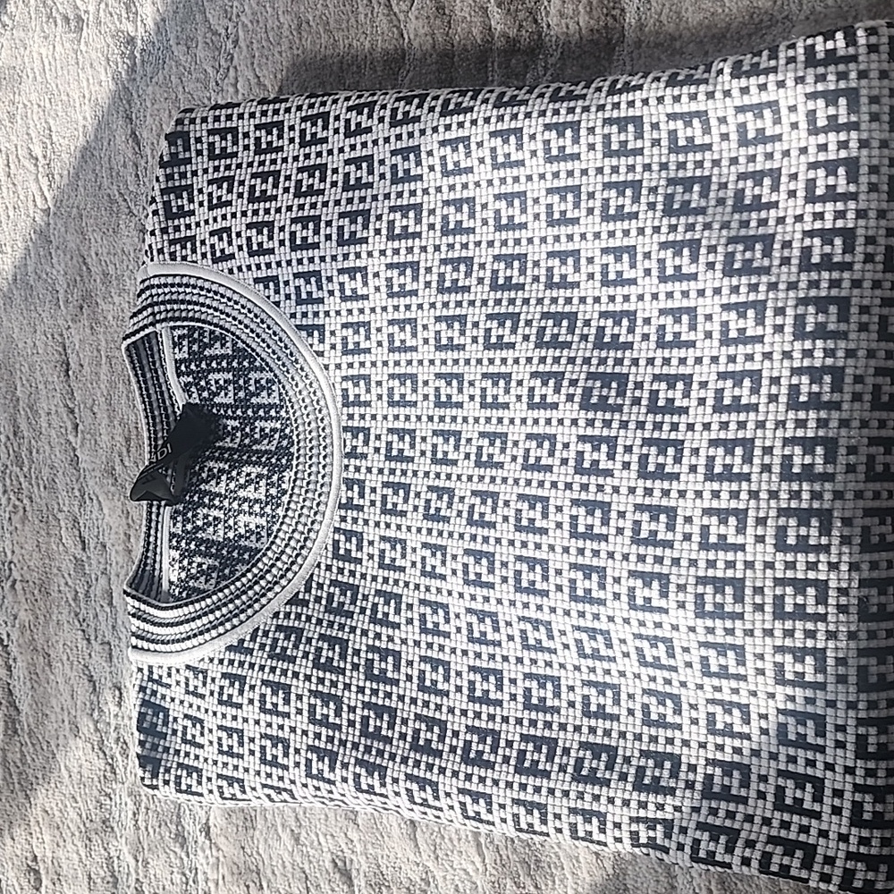 Fendi Monogram Black and White Crewneck Sweater